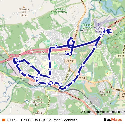 671b bus Line Map