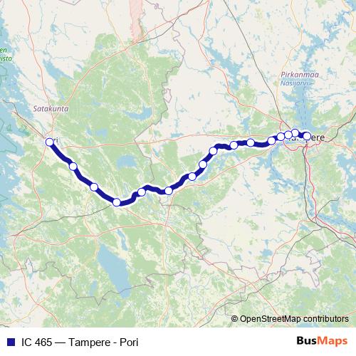 IC 465 rail Line Map