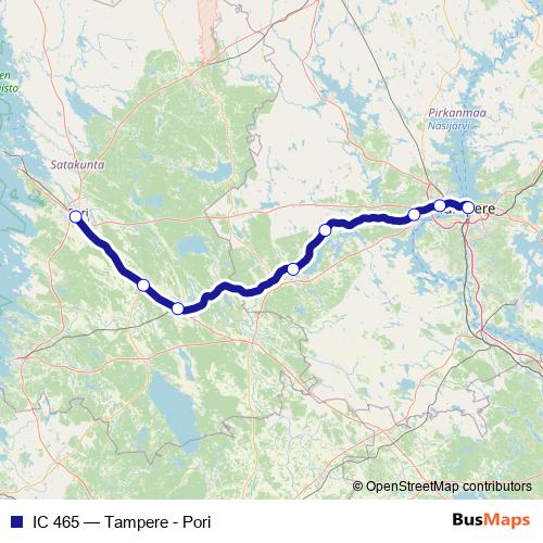 IC 465 rail Line Map