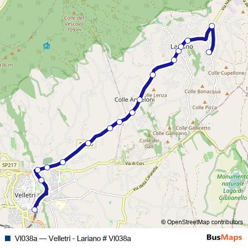 Vl038a bus Line Map