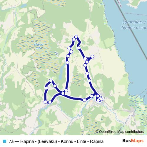 7a bus Line Map