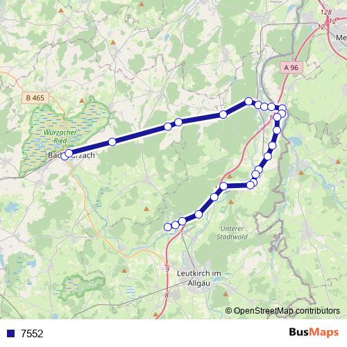 7552 bus Line Map