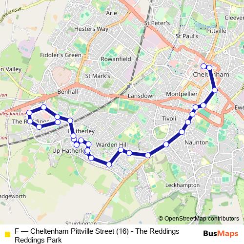 F bus Line Map