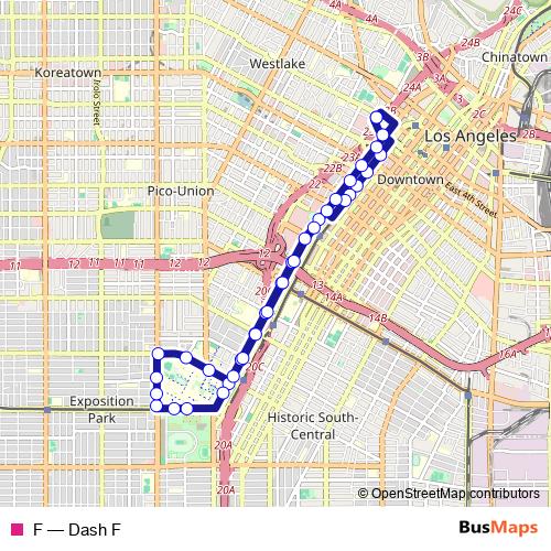 F bus Line Map