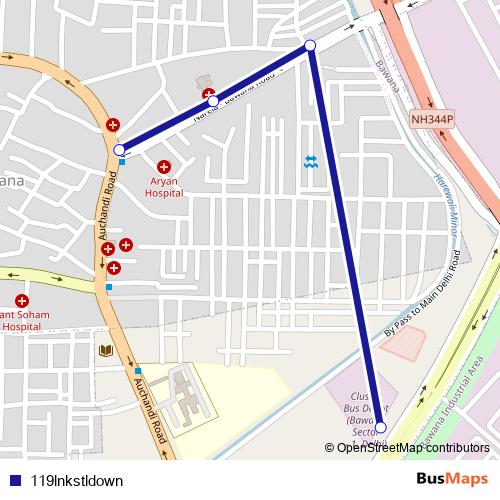 119lnkstldown bus Line Map