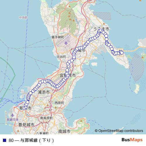 80 bus Line Map