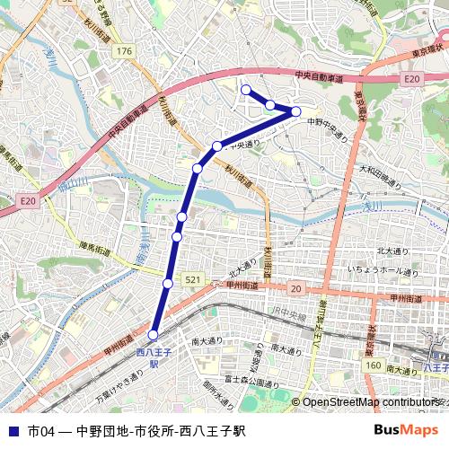 市04 bus Line Map