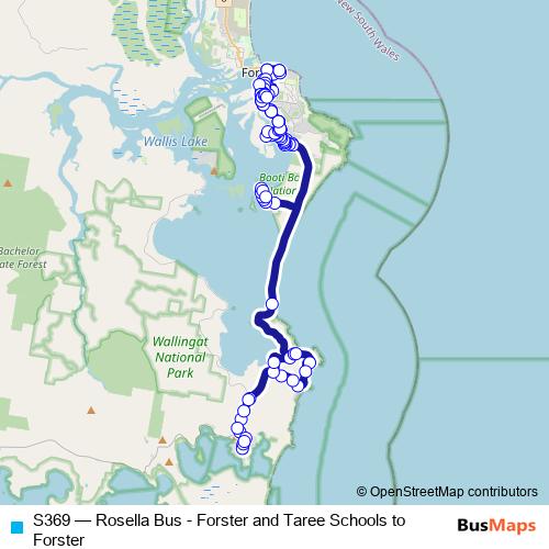 S369 bus Line Map