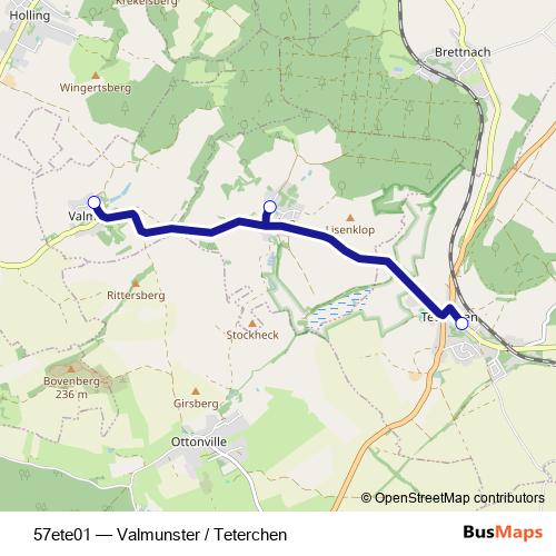 57ete01 bus Line Map