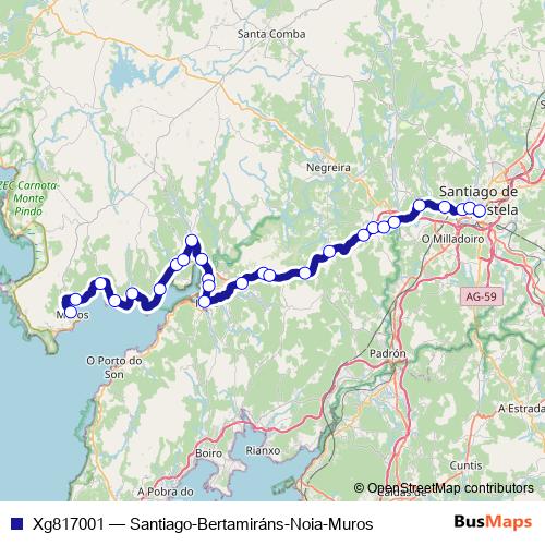 Xg817001 bus Line Map