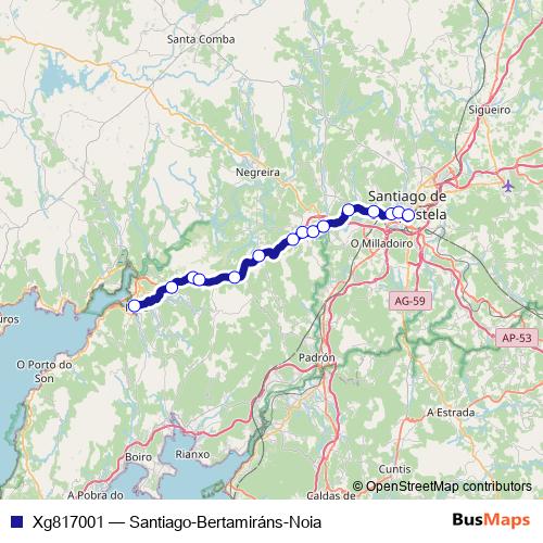 Xg817001 bus Line Map
