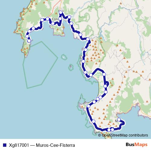 Xg817001 bus Line Map