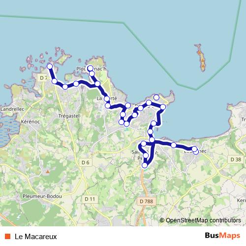 Le Macareux bus Line Map