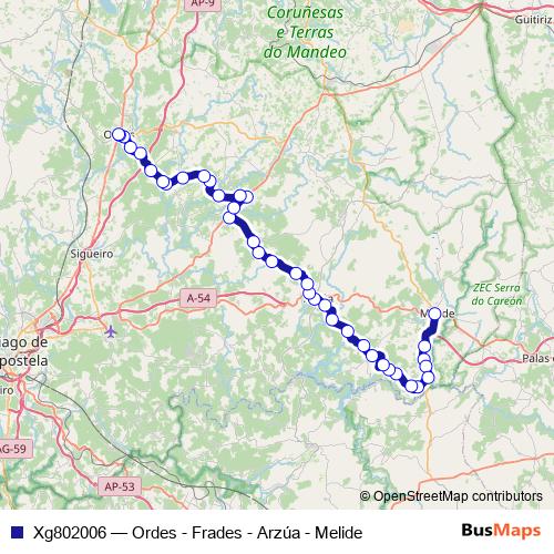 Xg802006 bus Line Map