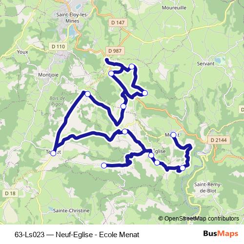 63-Ls023 bus Line Map