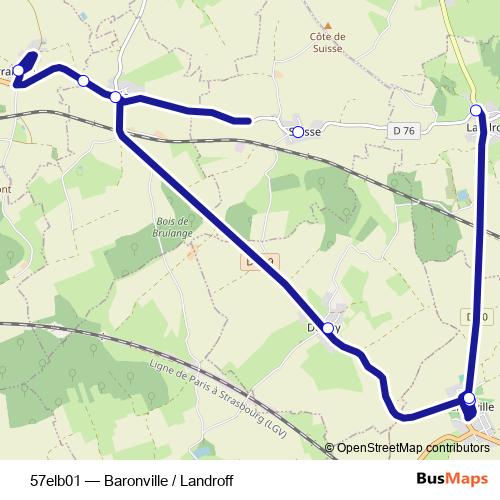 57elb01 bus Line Map