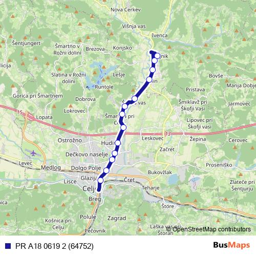 PR A18 0619 2 (64752) bus Line Map