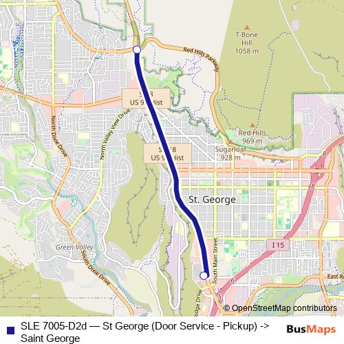 SLE 7005-D2d bus Line Map
