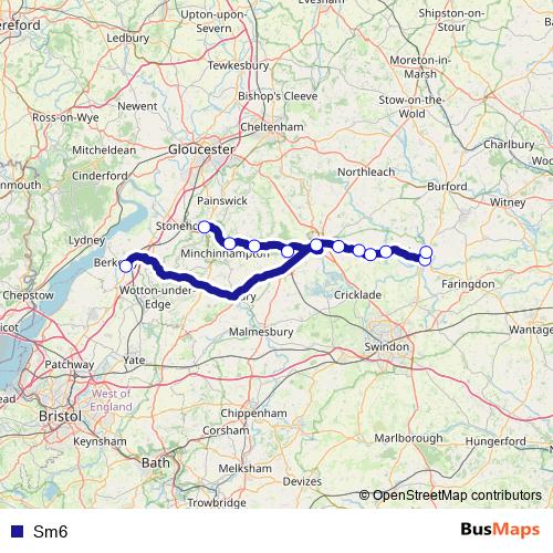 Sm6 bus Line Map