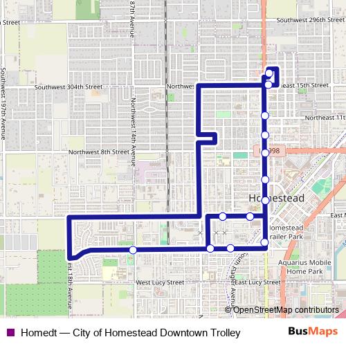 Homedt bus Line Map