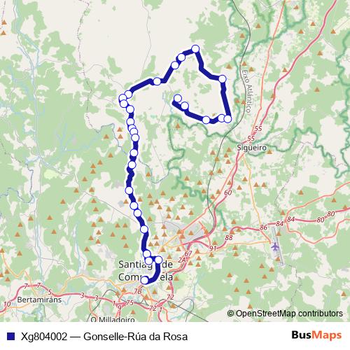 Xg804002 bus Line Map