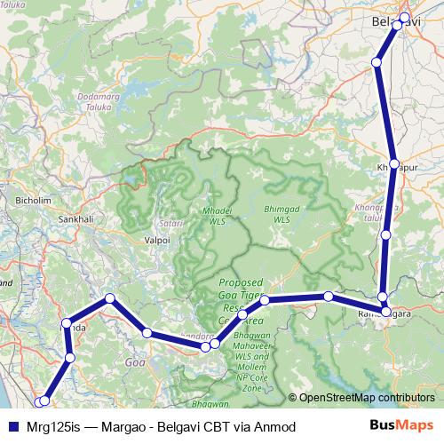 Mrg125is bus Line Map