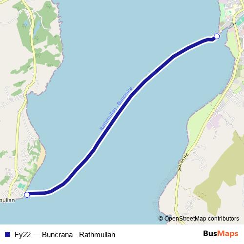 Fy22 ferry Line Map