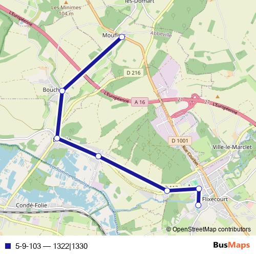 5-9-103 bus Line Map