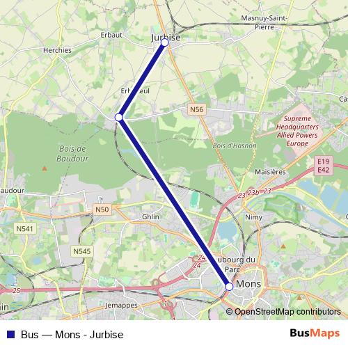 Bus bus Line Map