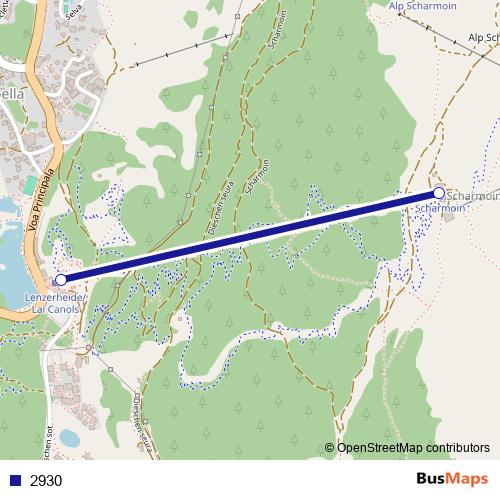 2930 cable-car Line Map