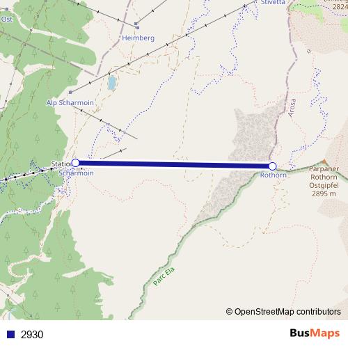 2930 cable-car Line Map