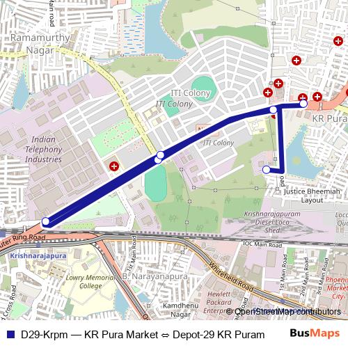 D29-Krpm bus Line Map