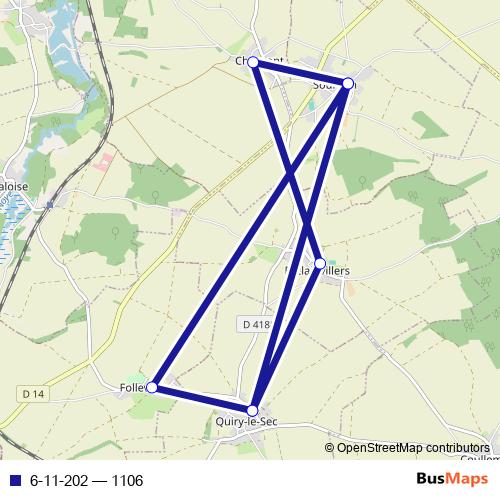 6-11-202 bus Line Map