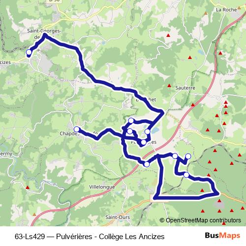 63-Ls429 bus Line Map
