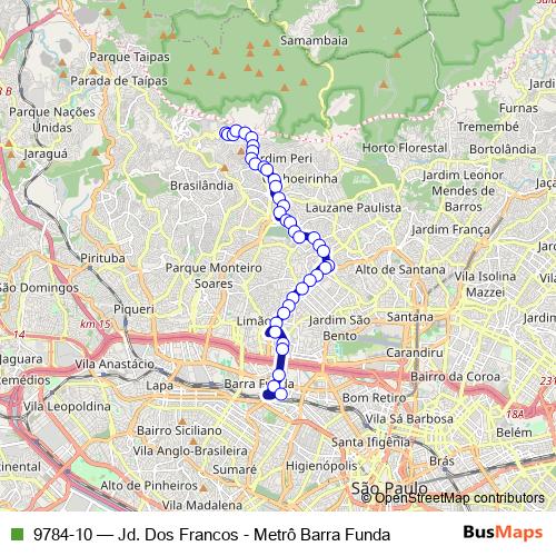 9784-10 bus Line Map