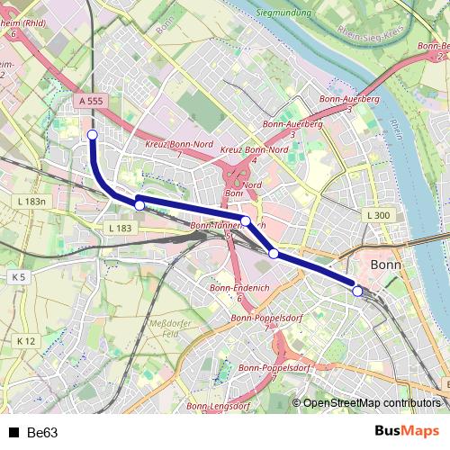 Be63 bus Line Map