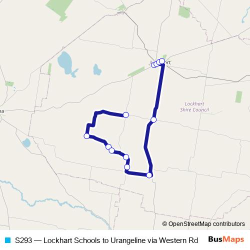 S293 bus Line Map