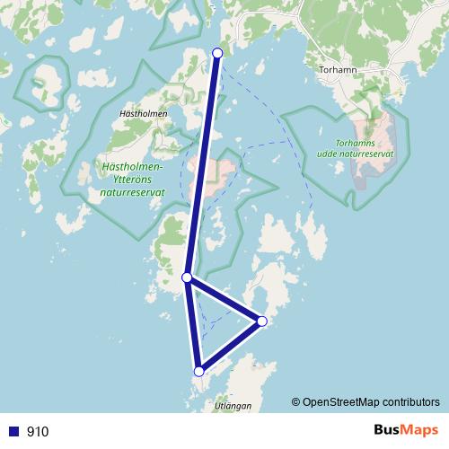 910 ferry Line Map