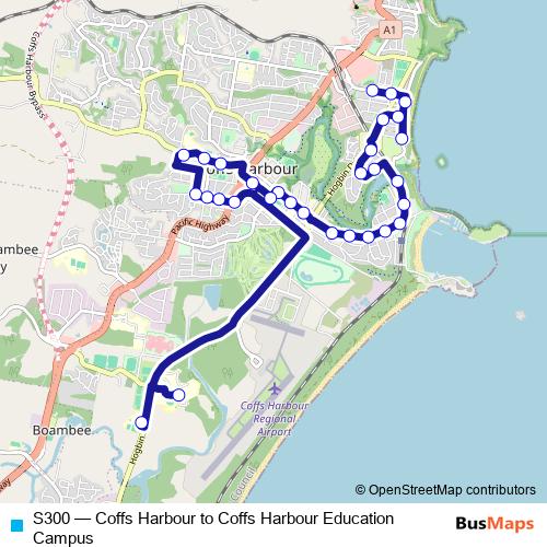 S300 bus Line Map