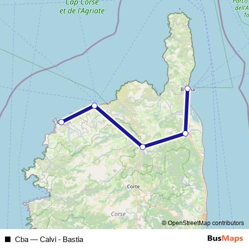Cba bus Line Map