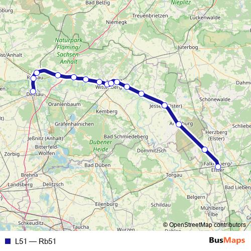 L51 rail Line Map