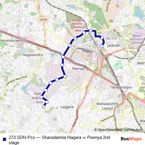 273 SDN-Pss bus Line Map