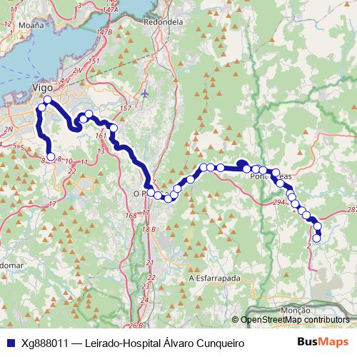 Xg888011 bus Line Map
