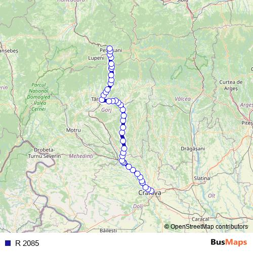 R 2085 rail Line Map