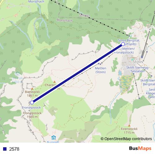 2578 cable-car Line Map
