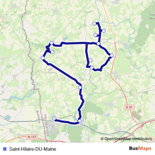 Saint-Hilaire-DU-Maine bus Line Map
