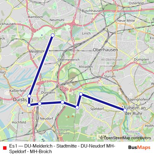 Es1 bus Line Map