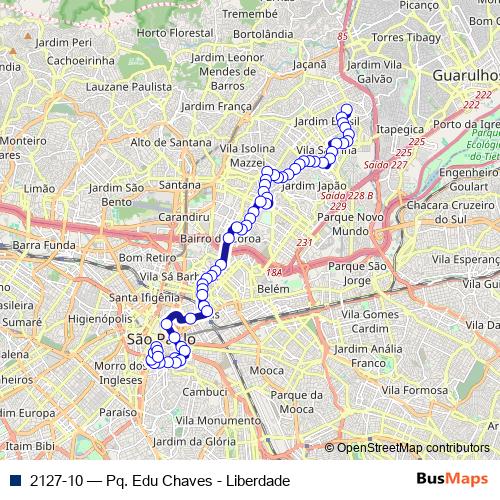 2127-10 bus Line Map