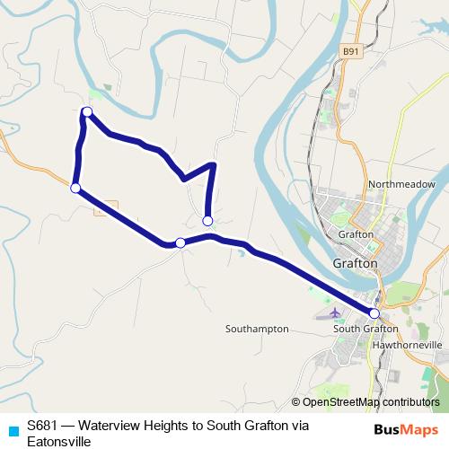 S681 bus Line Map