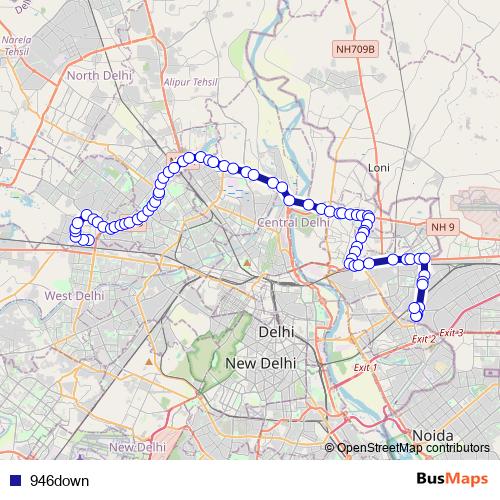 946down bus Line Map